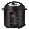 DistinQ 10-in-1 multicooker in stainless steel with digital LED display on kitchen counter.