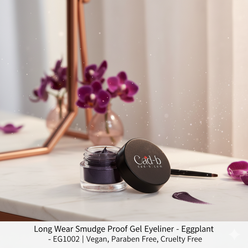 Long Wear Smudge Proof Gel Eyeliners - Eggplant - EG1002 | Vegan, Paraben Free, Cruelty Free