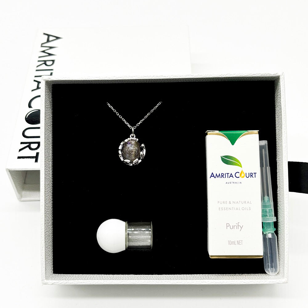 Planet Murano Aroma Necklace - Lunar Lavender | Energy & Healing | Diffuse on the go-5