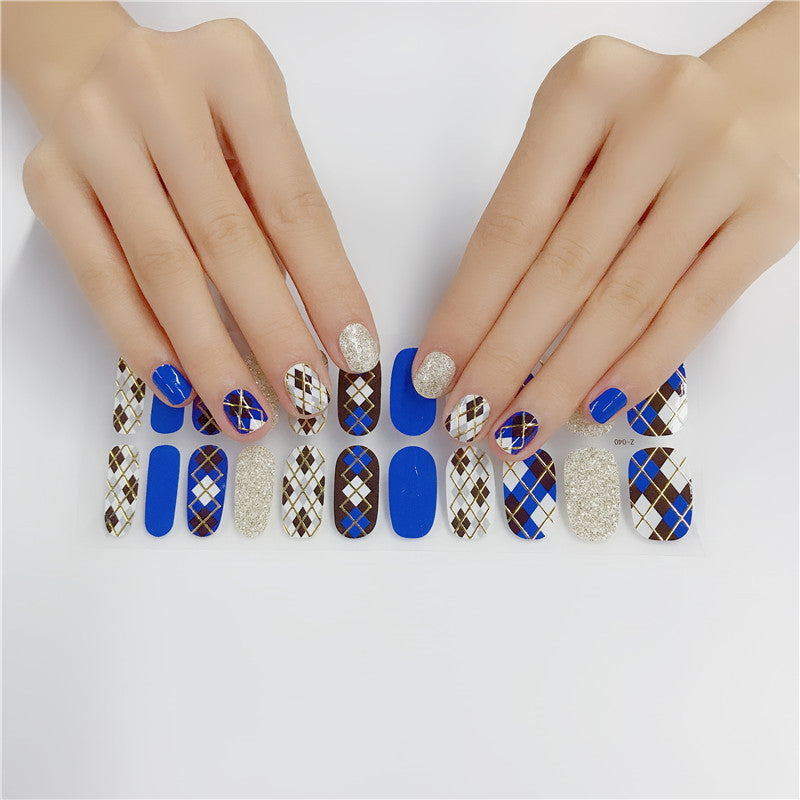 Luxurious designer nail stickers featuring intricate high-end patterns for a professional salon quality manicure. — view 2
