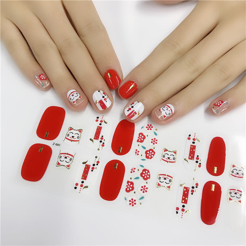 Luxurious designer nail stickers featuring intricate high-end patterns for a professional salon quality manicure. — view 4