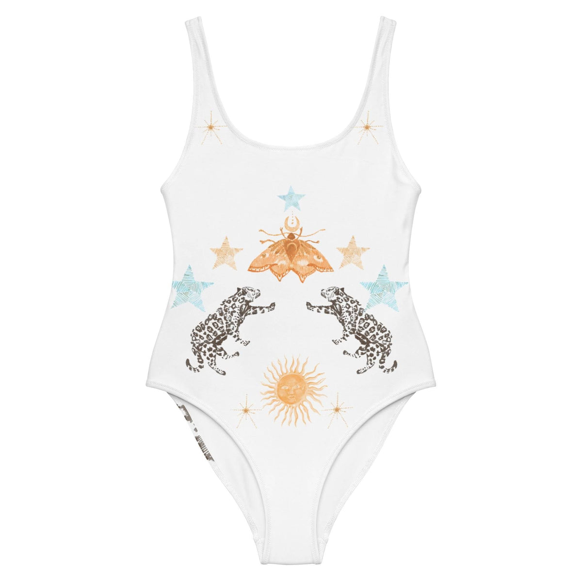 Petra One Piece Swimsuit in White Jaguar-3