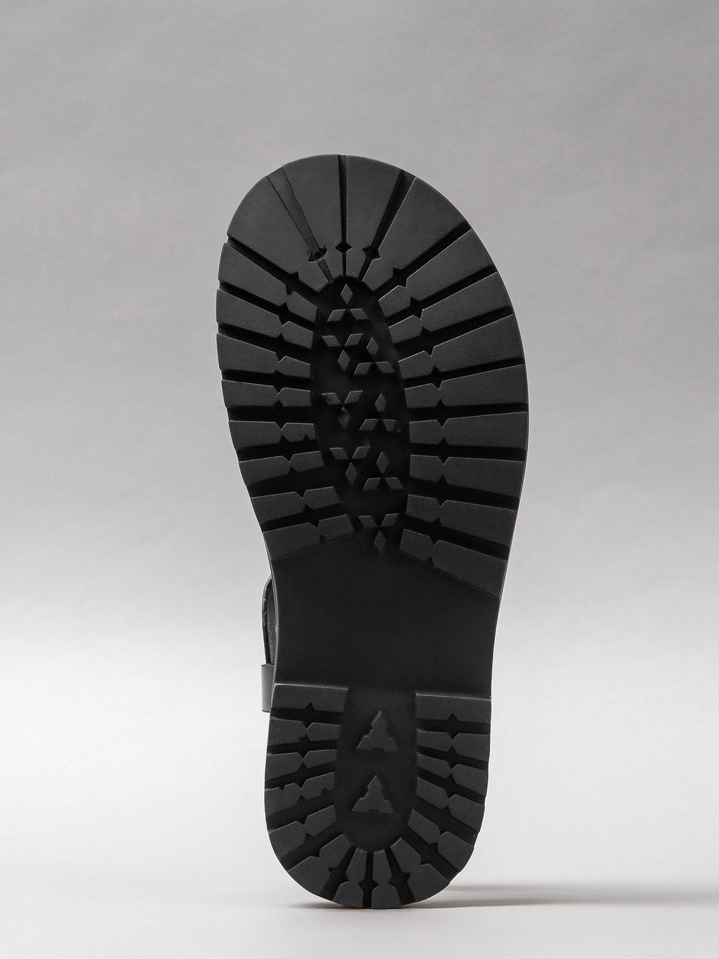 Pair of black women's sandals featuring minimalist synthetic straps and a comfortable flat walking sole — view 5