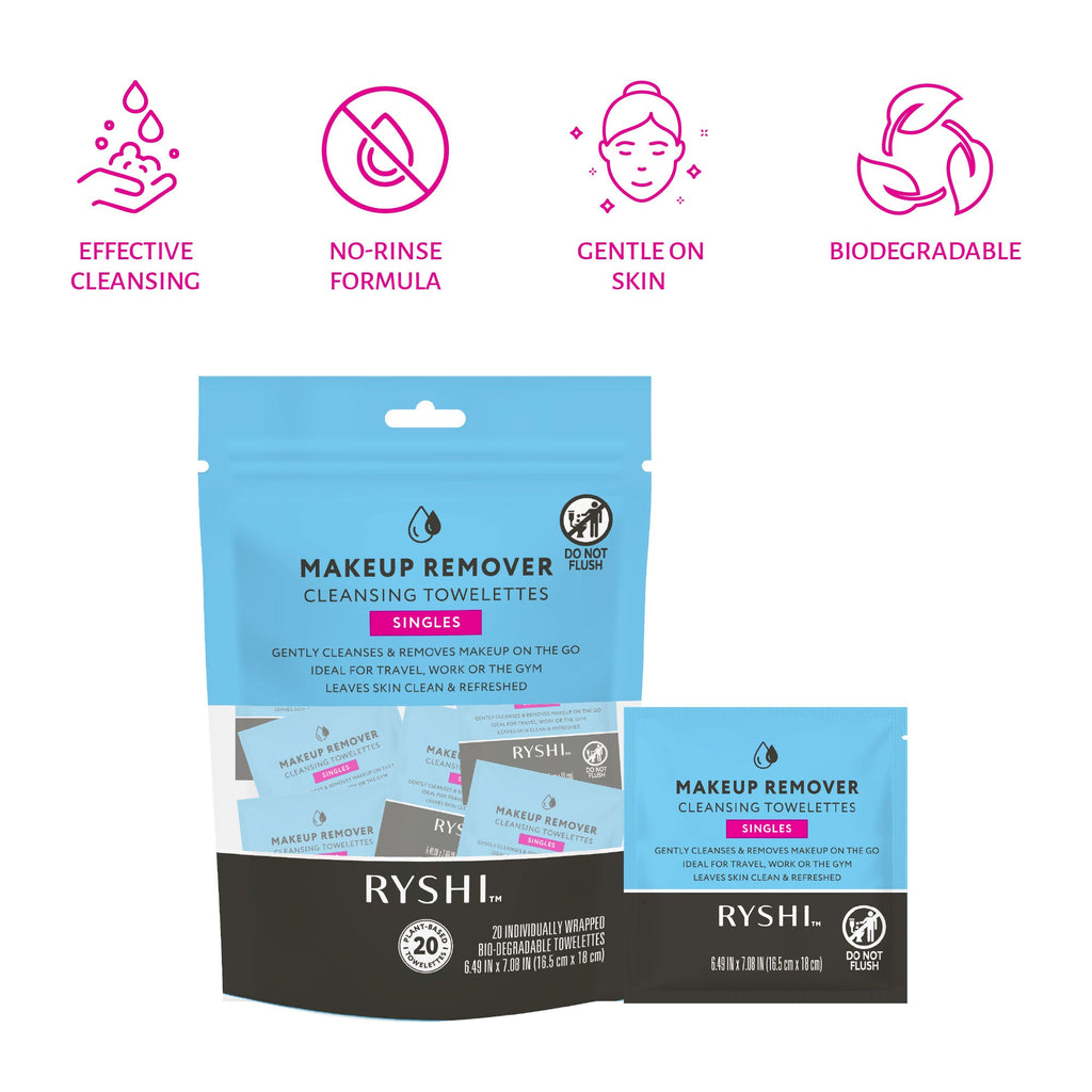Everyday cleansing wipes bundle featuring resealable baby wipe packs and individually wrapped makeup remover towelettes — view 4