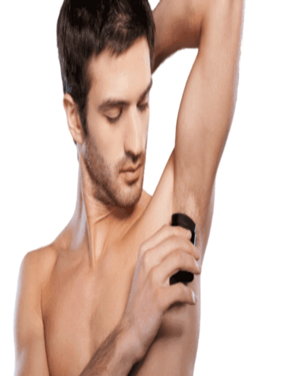 Mens organic deodorant stick fragrance free formula for sensitive skin in oval barrel packaging — view 3