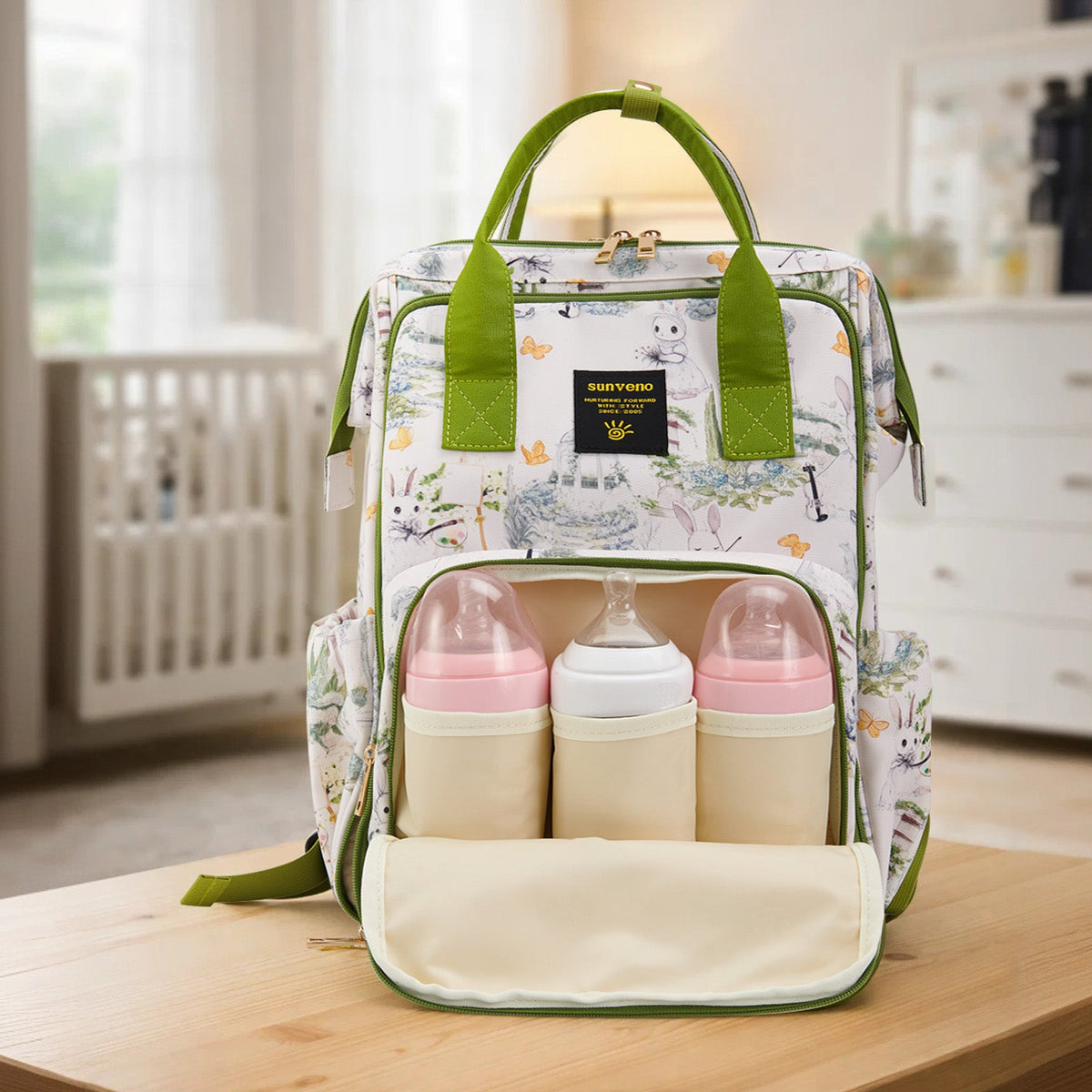Wide Open Frame Diaper Bag Backpack-4