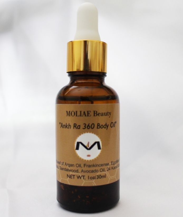 MOLIAE Gold Aspu organic spa skincare self care set featuring body oil, face cleanser and scrub — view 2
