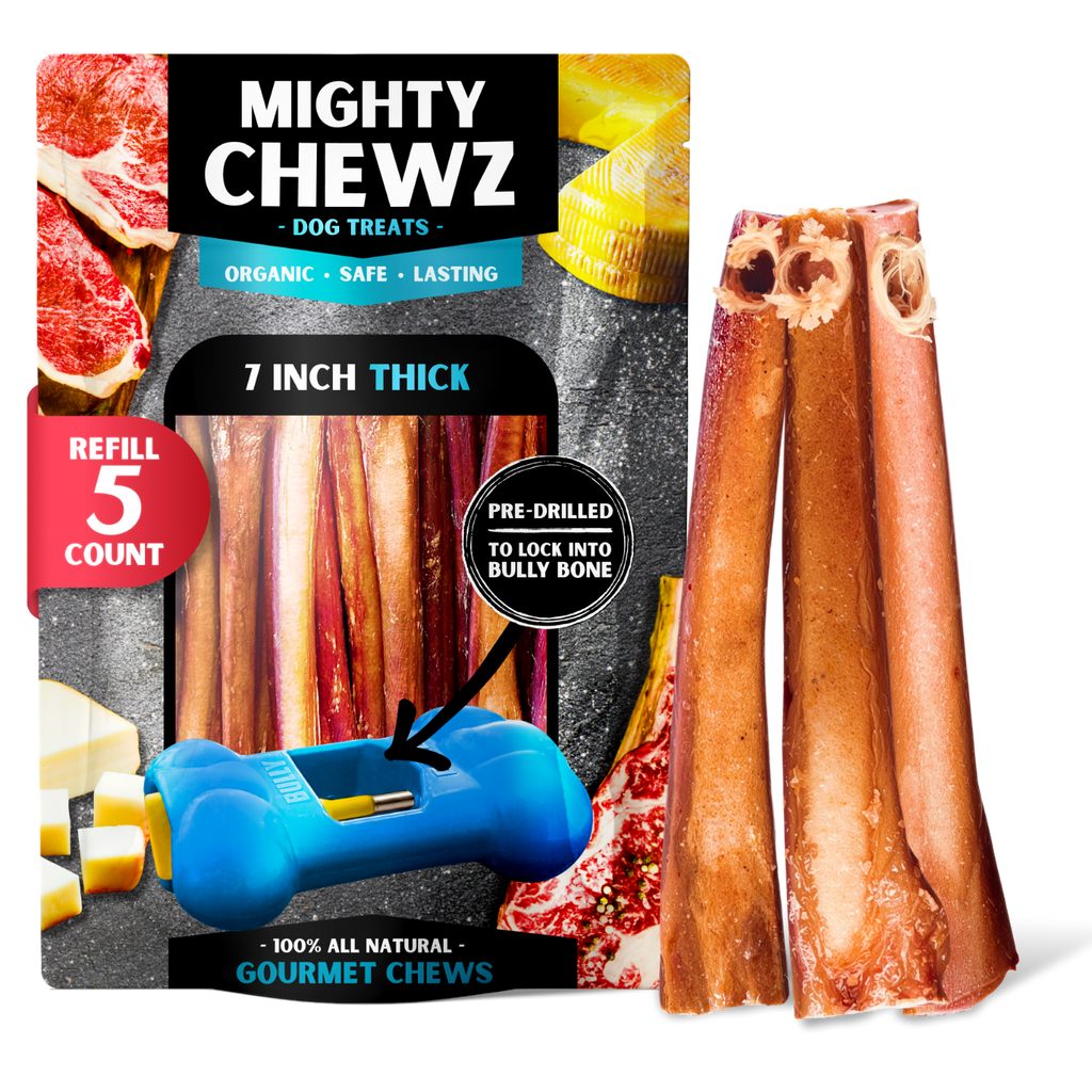 7" Thick Bully Sticks - Refill Pack-0