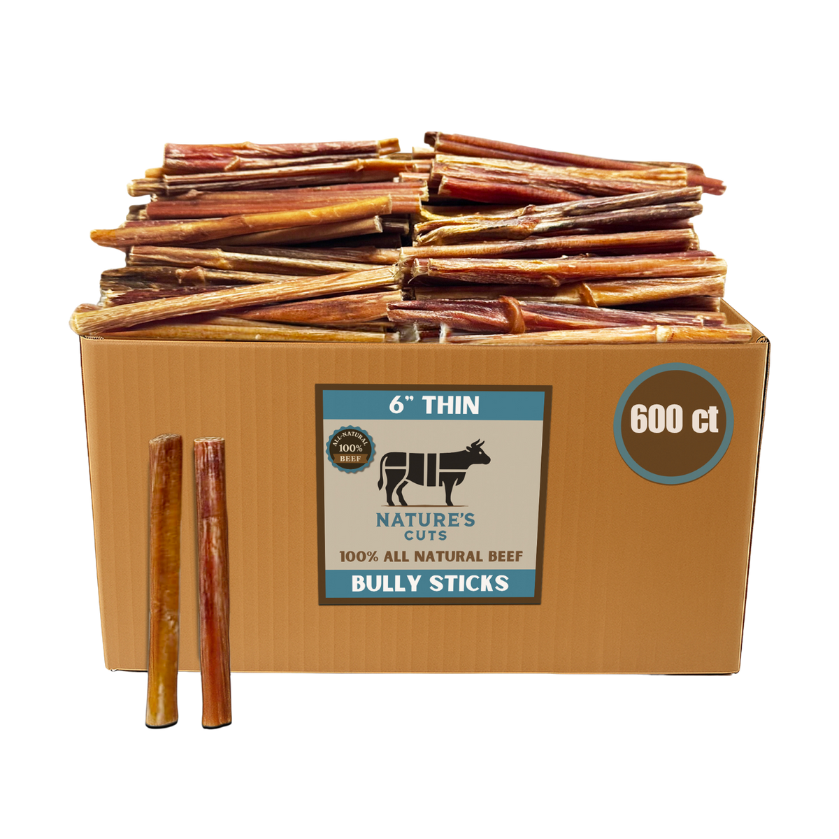 6" Thin Bulk Bully Sticks-8