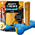 4 Pack Large Yak Cheese - Bully Bone Pro Included-0
