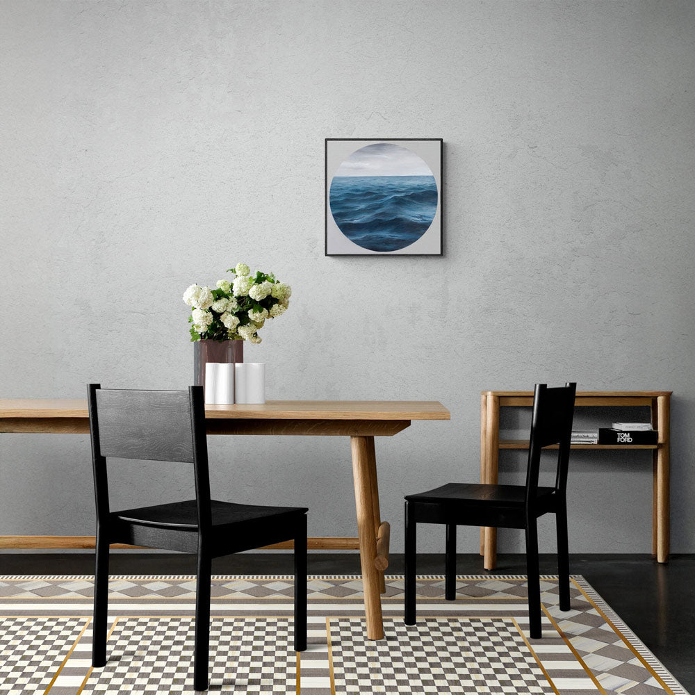 Vintage inspired boho edge area rug with low-pile washable cotton surface and non-slip base — view 5
