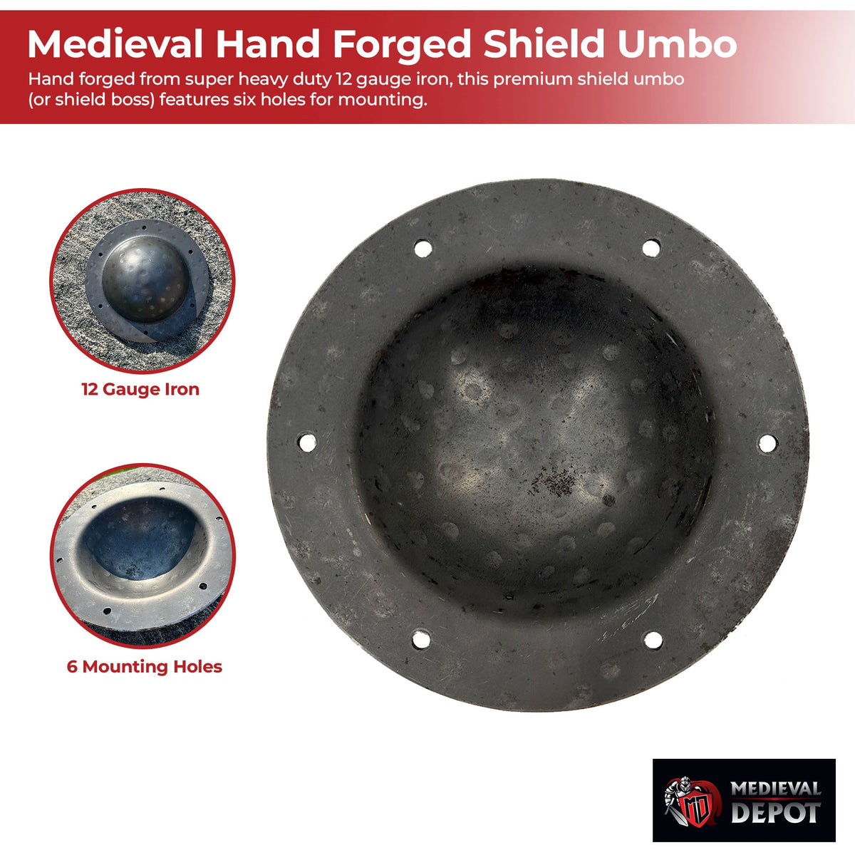 Medieval Hand Forged Shield Umbo-2