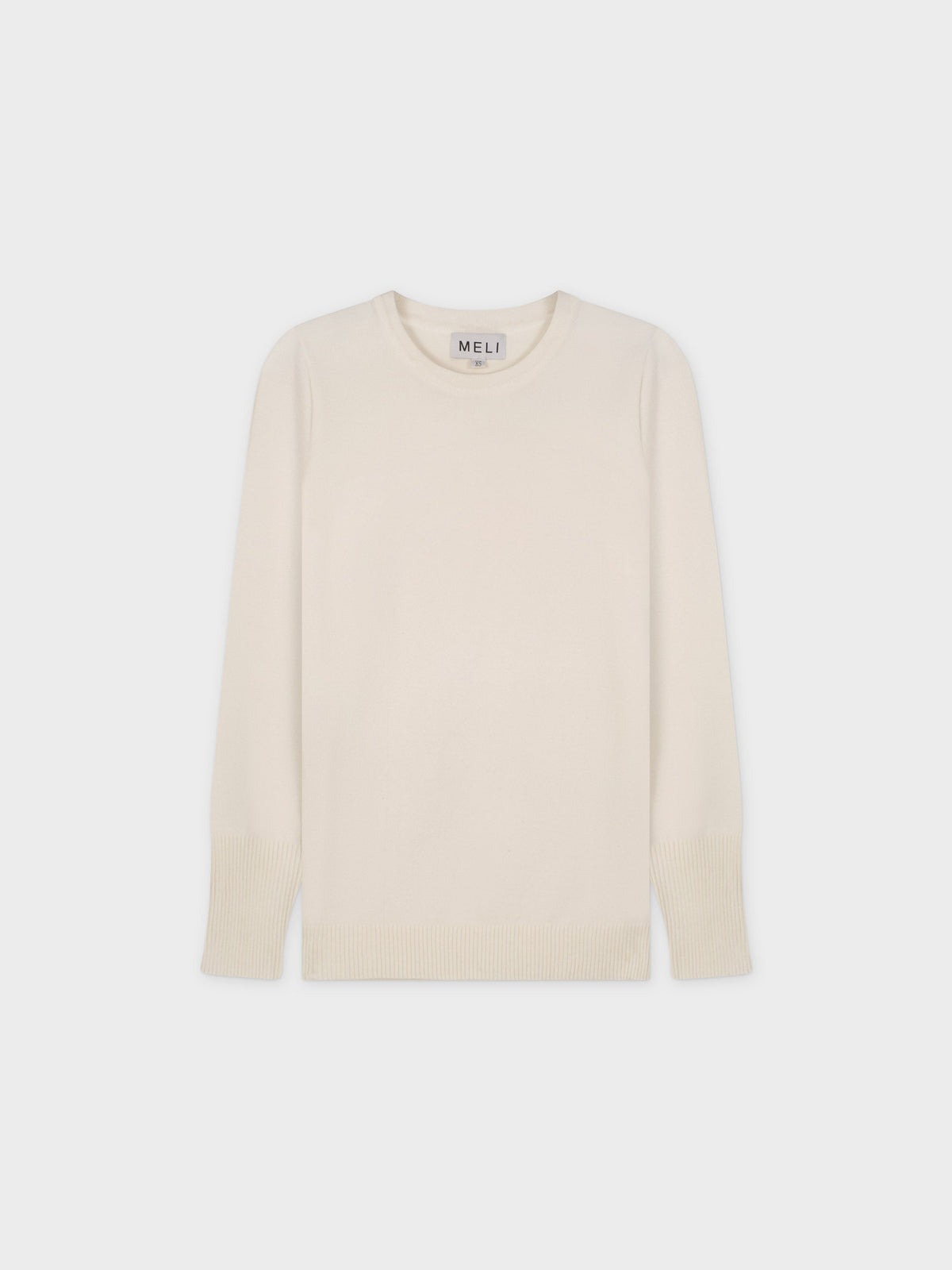 BASIC CREW SWEATER (LS) - CREAM-0