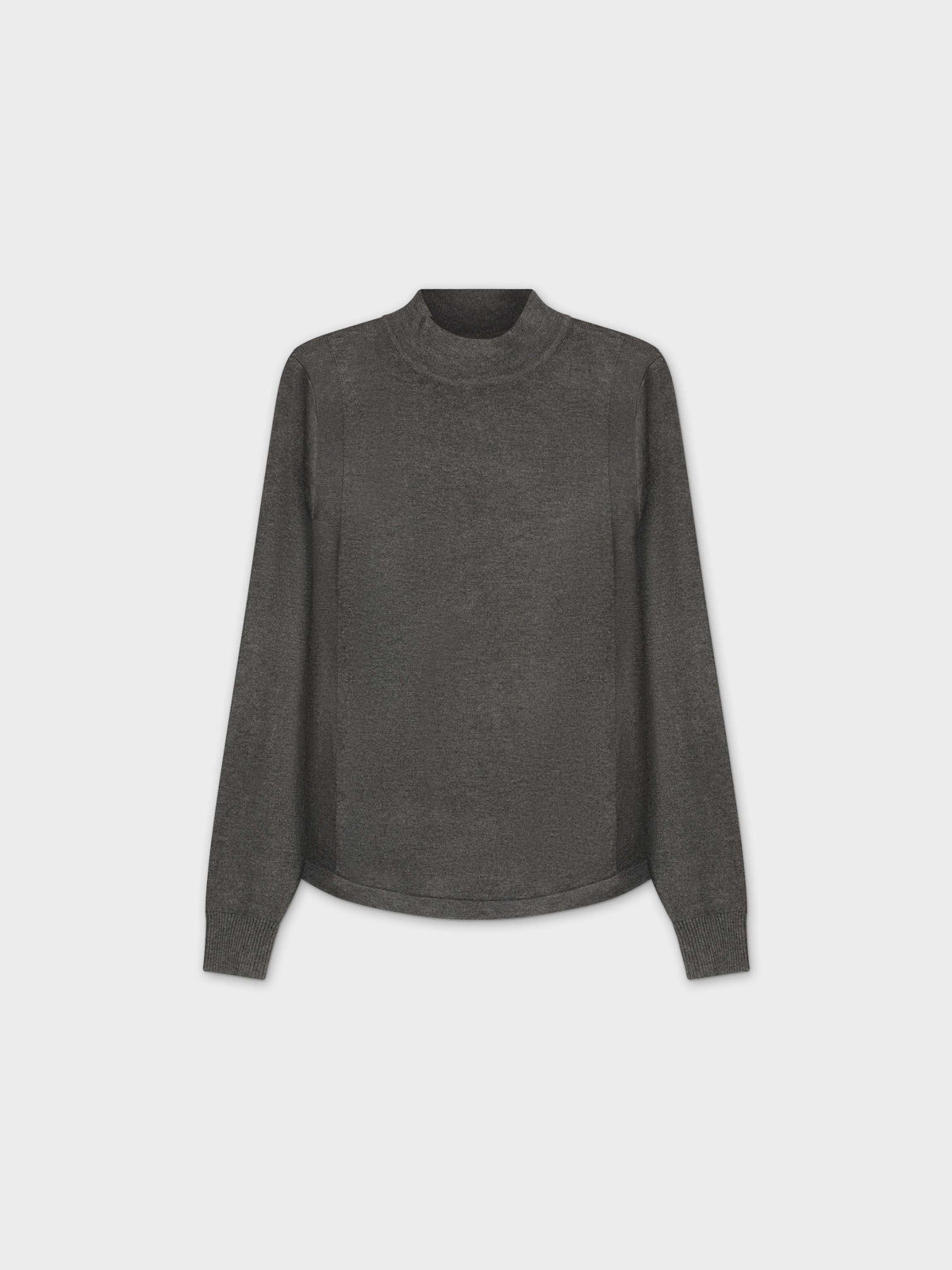 BASIC MOCK NECK TURTLENECK-GREY-0