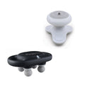 Black 9-speed deep tissue massage gun with four interchangeable heads and portable handheld massager