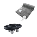 Pursonic 9-speed massage gun and extra large microplush heating pad set for muscle recovery