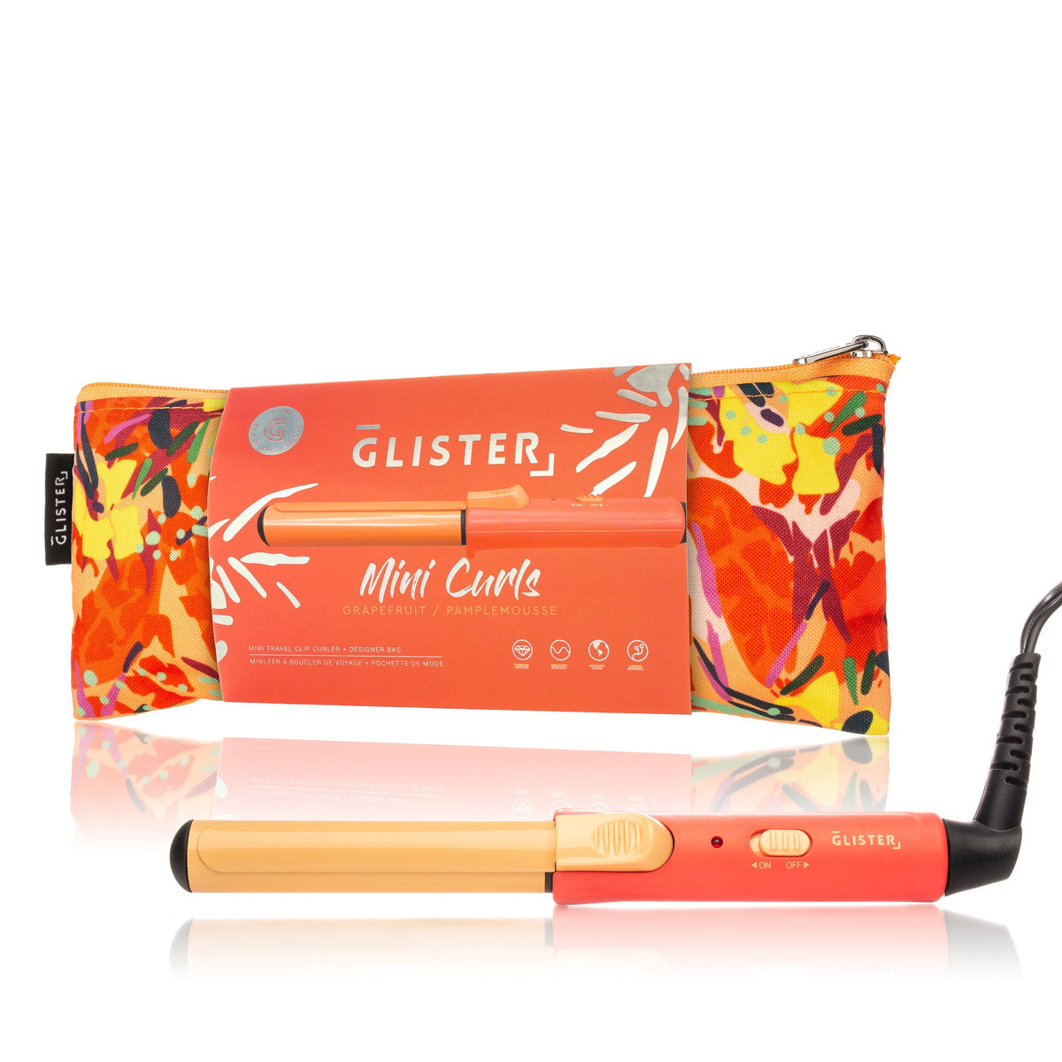 “Mini Curls” Travel Clip Curler with Carrying Pouch-0