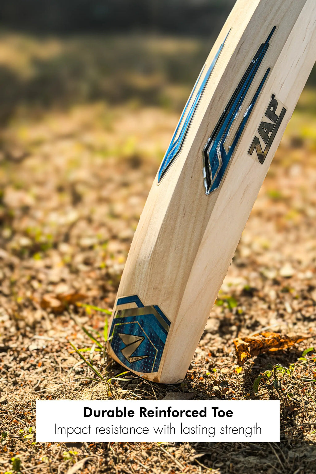 ZAP Middler Cricket Bat with slim compact blade crafted from premium Kashmir Willow — view 5