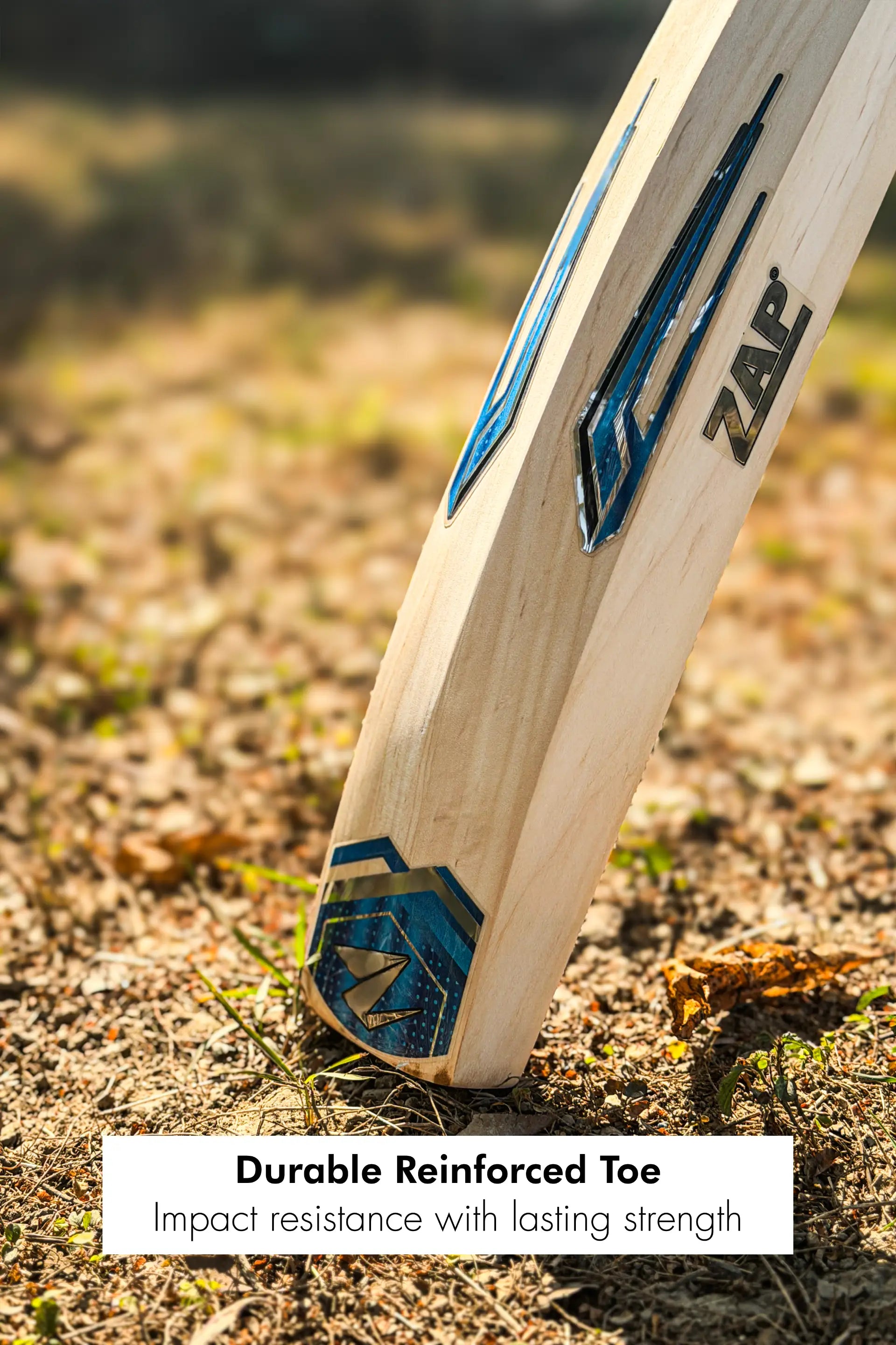 ZAP Middler Cricket Bat with slim compact blade crafted from premium Kashmir Willow — view 5