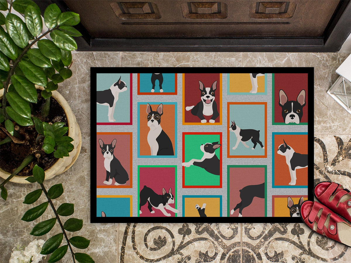 Lots of Boston Terrier Doormat-2