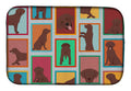 Lots of Chocolate Labrador Retriever Dish Drying Mat-0