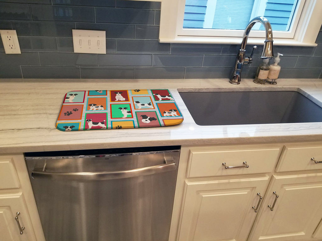 Lots of Jack Russell Terrier Dish Drying Mat-2