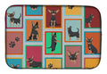 Lots of Black and Tan Chihuahua Dish Drying Mat-0