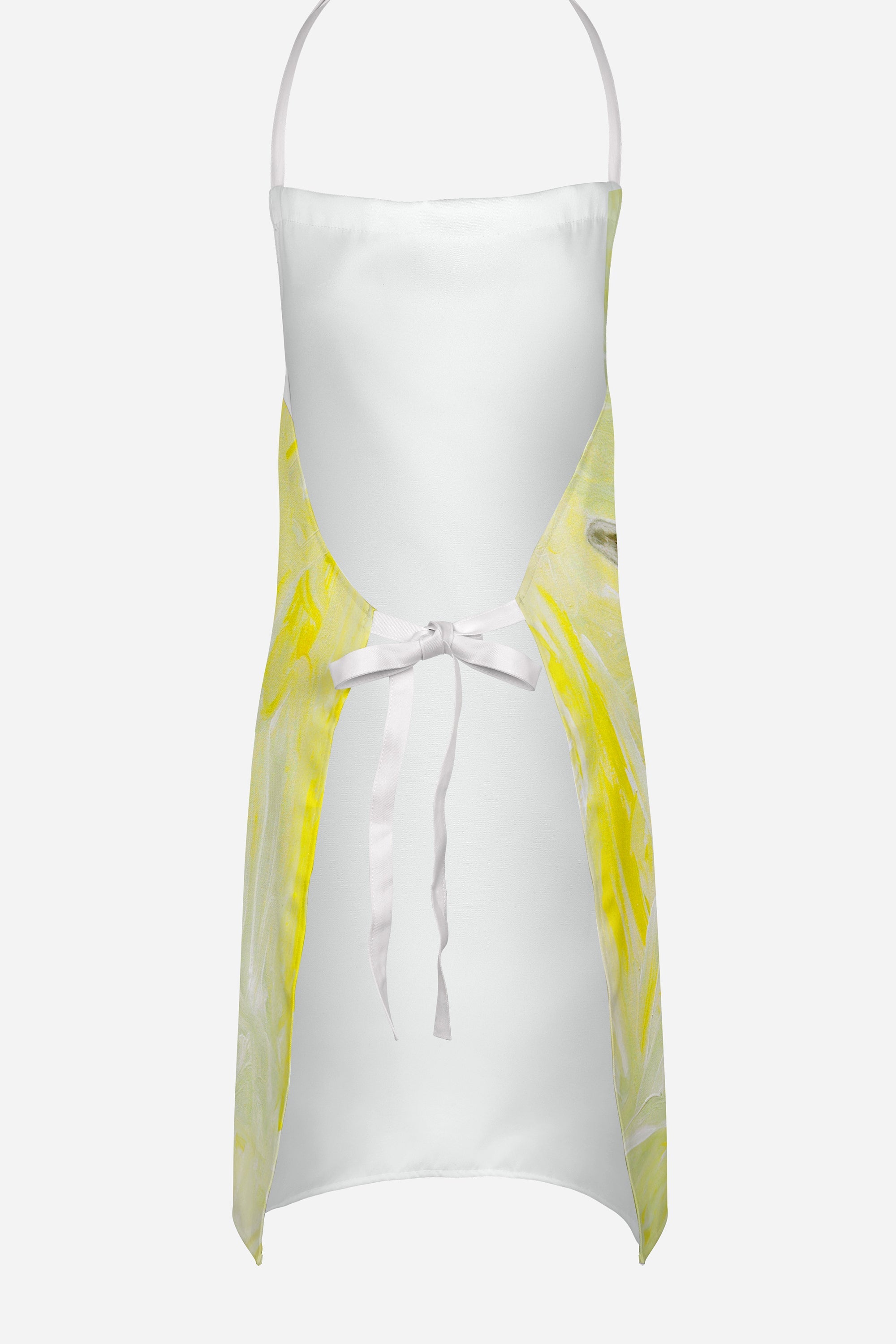 Billy the kid goat apron with white tie straps and vibrant full color artwork — view 4