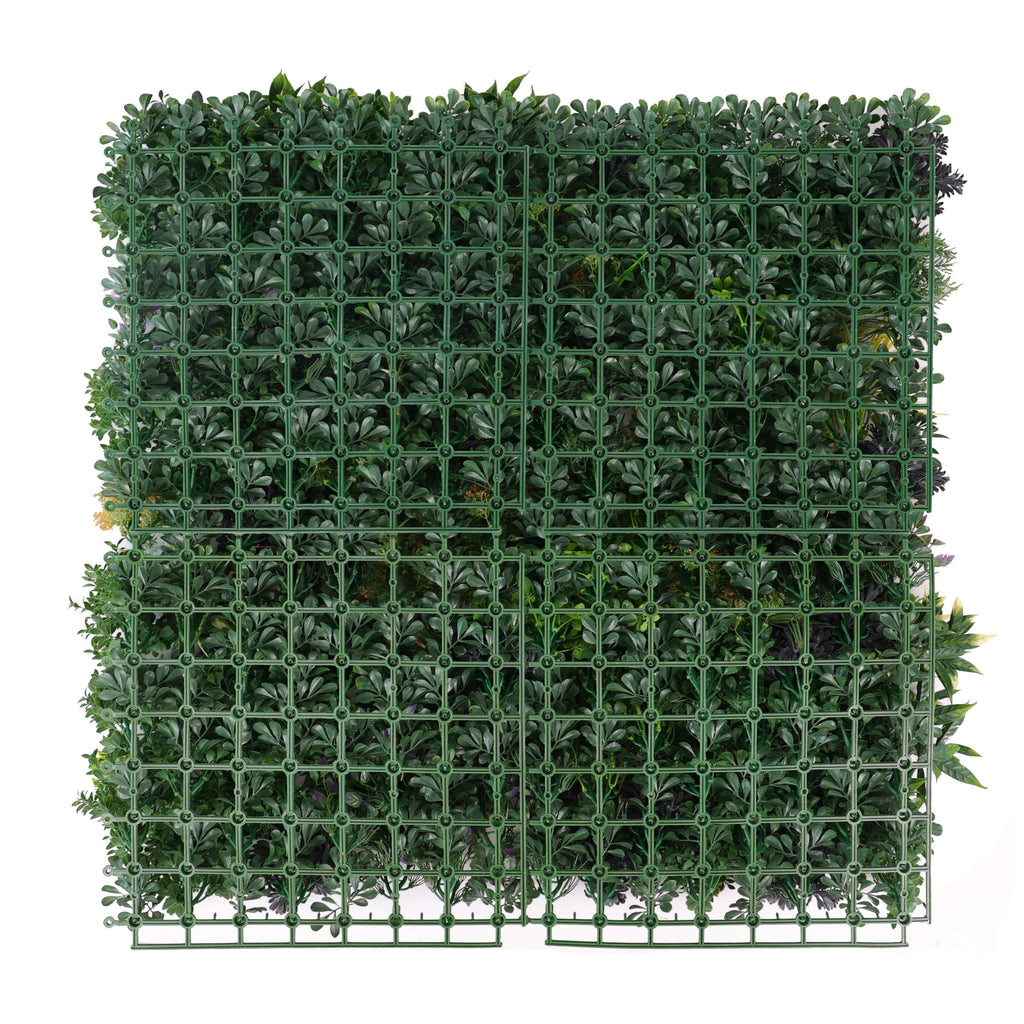 Vivid Green Floral Fusion Artificial Vertical Garden Green Wall Panel 40×40in 11 SQ FT – UV Resistant – Commercial Grade-2