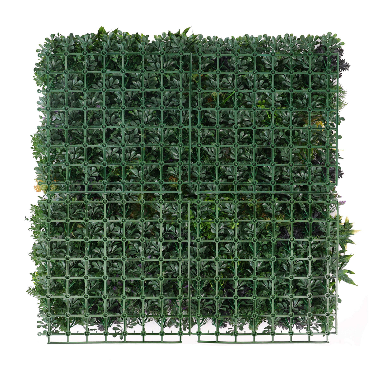 Vivid Green Floral Fusion Artificial Vertical Garden Green Wall Panel 40×40in 11 SQ FT – UV Resistant – Commercial Grade-2