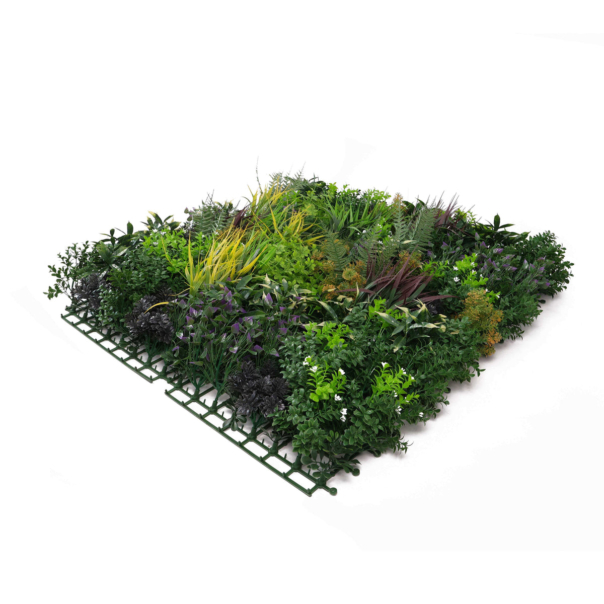 Vivid Green Floral Fusion Artificial Vertical Garden Green Wall Panel 40×40in 11 SQ FT – UV Resistant – Commercial Grade-4