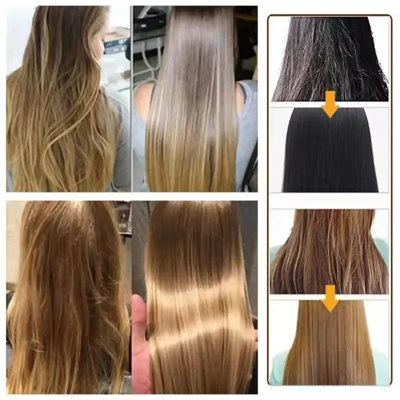 Magical keratin hair mask container showing thick nourishing treatment for damaged and frizzy hair — view 2