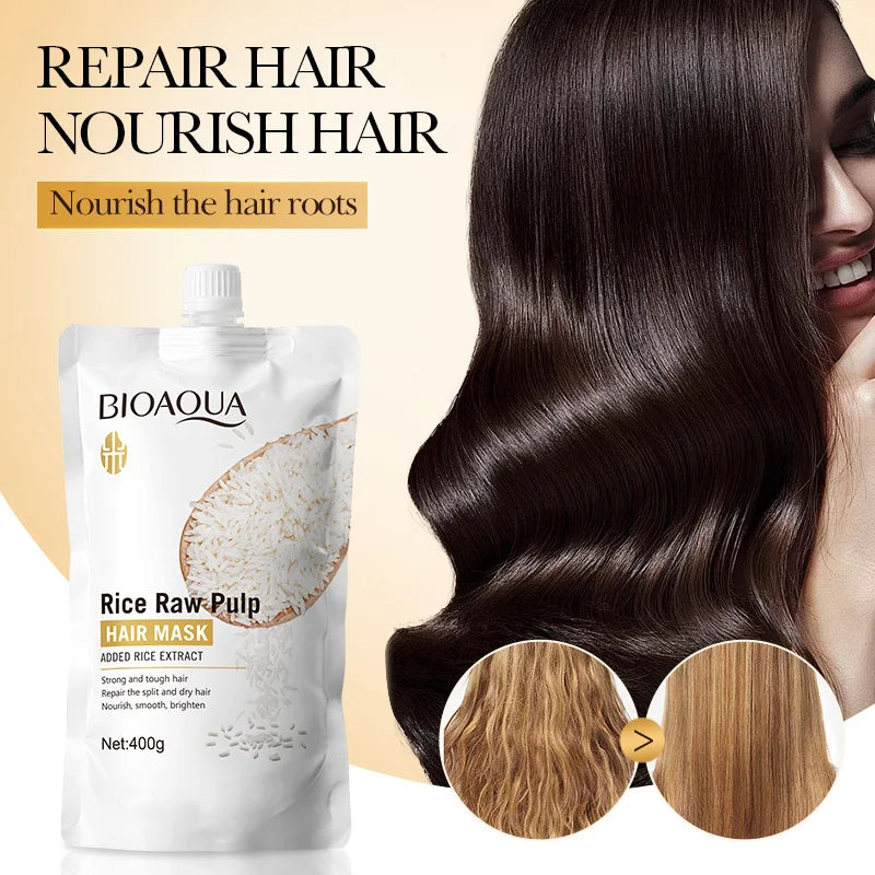 Magical keratin hair mask container showing thick nourishing treatment for damaged and frizzy hair — view 3