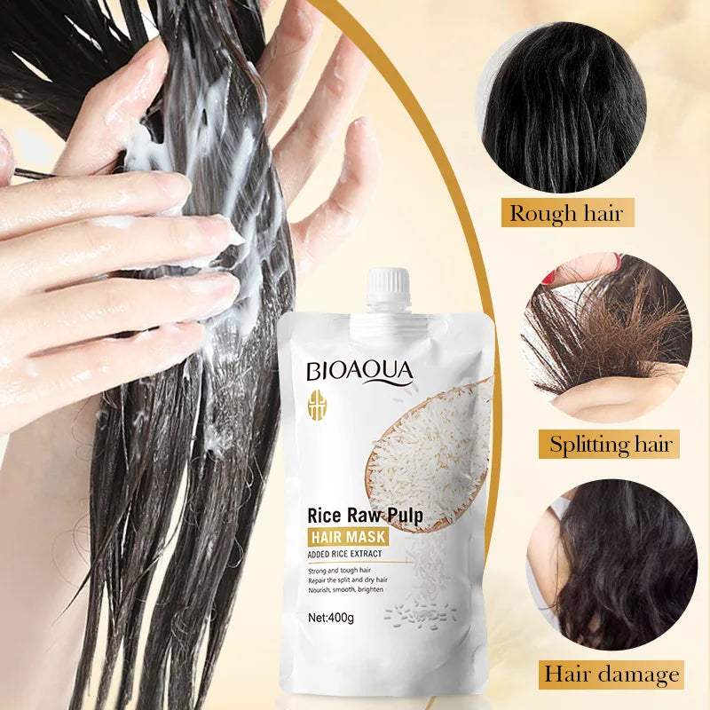 Magical keratin hair mask container showing thick nourishing treatment for damaged and frizzy hair — view 4