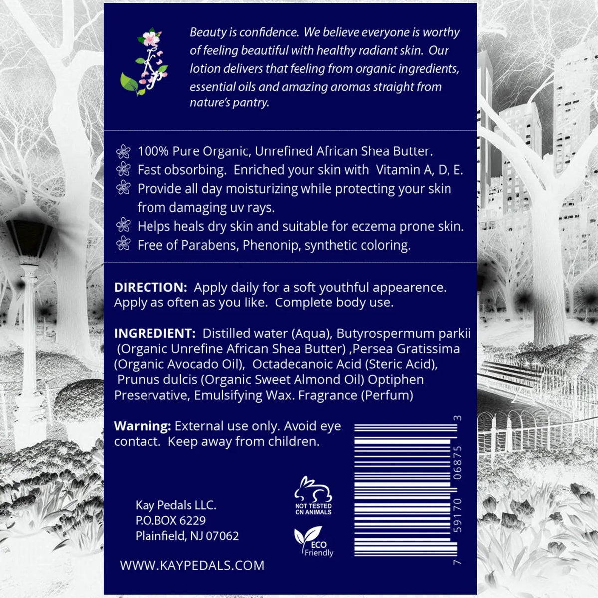 Manhattan Natural Organic Body Lotion 12oz-2