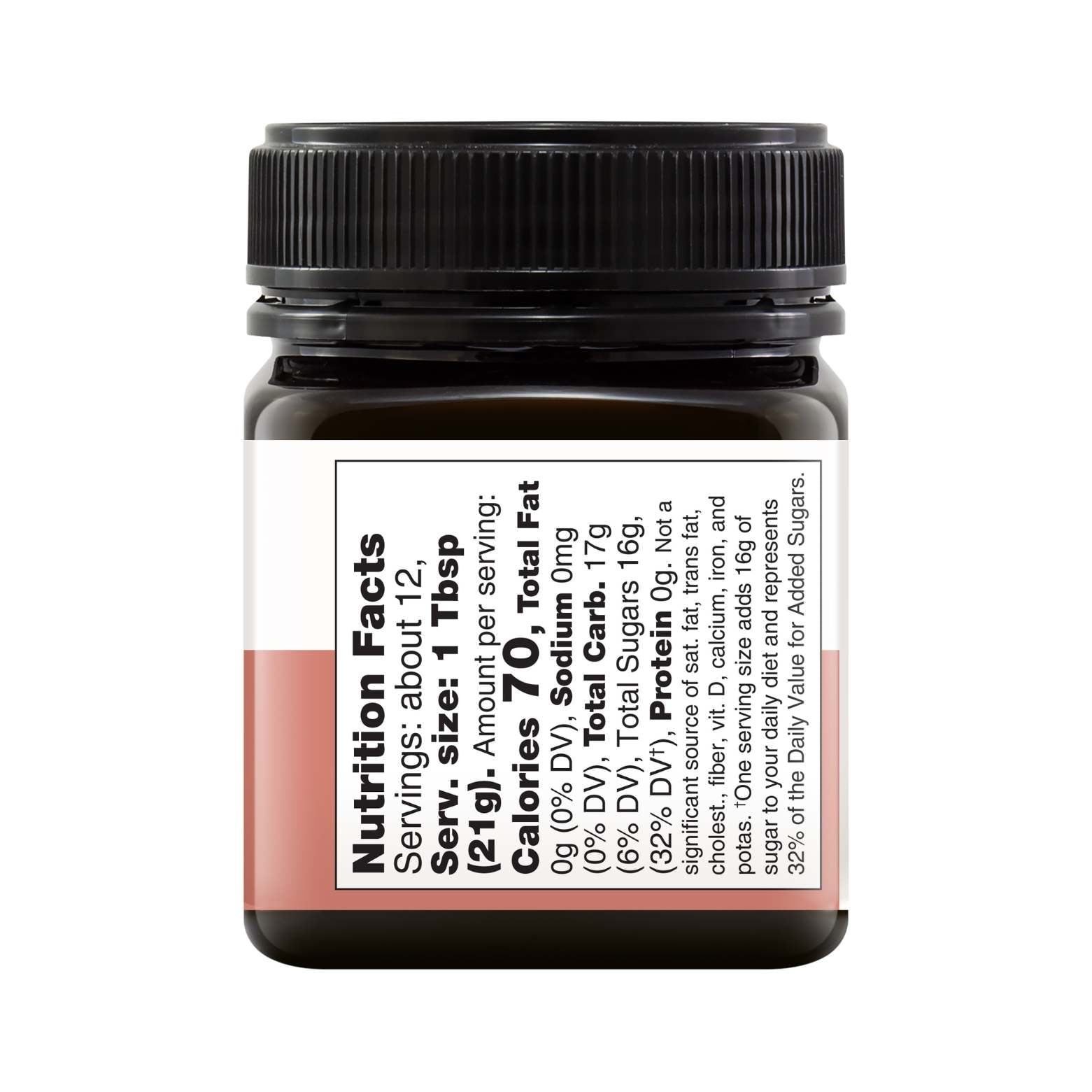 8.8oz jar of pure New Zealand UMF 5+ Manuka honey with a smooth golden creamy texture — view 3