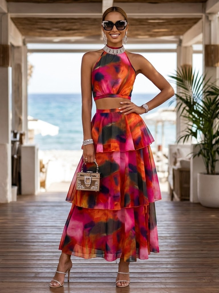 Cala Salada matching set for women, premium lightweight two piece summer resort wear outfit