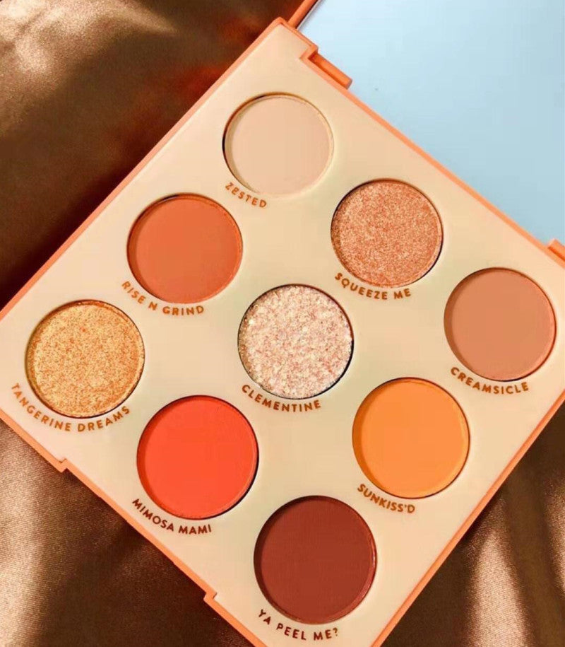 Matte eye shadow collection palette featuring multiple mineral based waterproof makeup shades — view 2