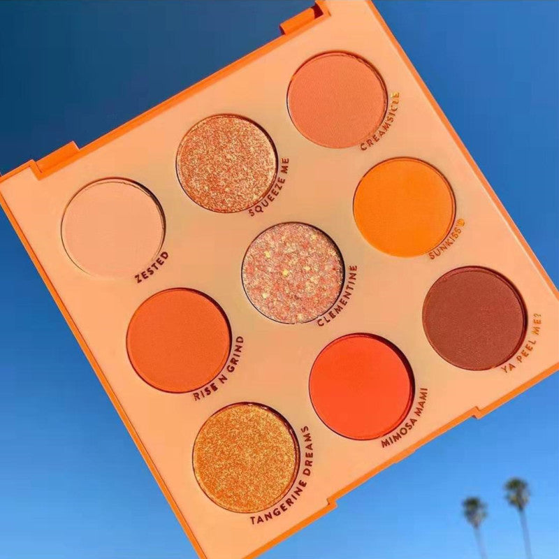 Matte eye shadow collection palette featuring multiple mineral based waterproof makeup shades — view 4