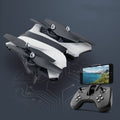 Foldable remote control quadcopter drone with HD camera and four durable propeller blades