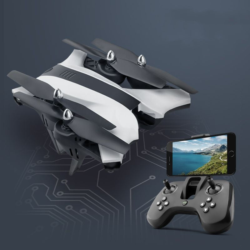 Foldable remote control quadcopter drone with HD camera and four durable propeller blades