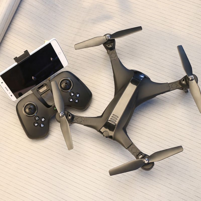 Foldable remote control quadcopter drone with HD camera and four durable propeller blades — view 2
