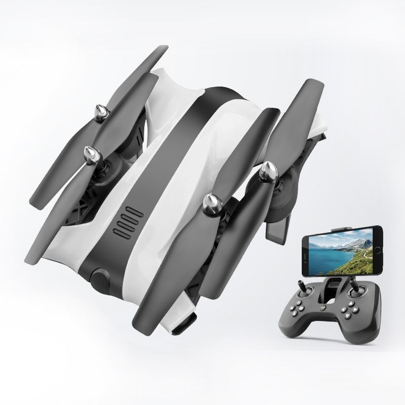 Foldable remote control quadcopter drone with HD camera and four durable propeller blades — view 3