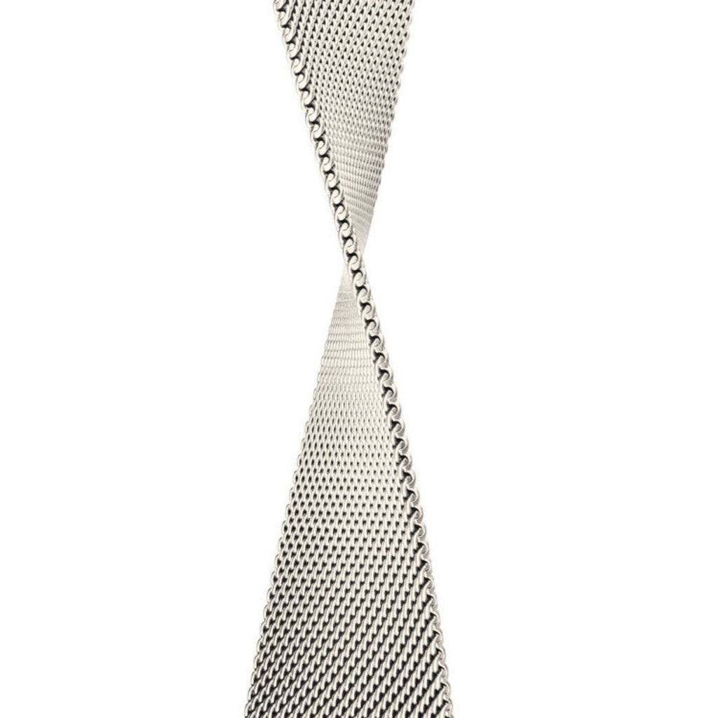 Starlight stainless steel woven mesh Apple Watch band with a magnetic loop clasp — view 2