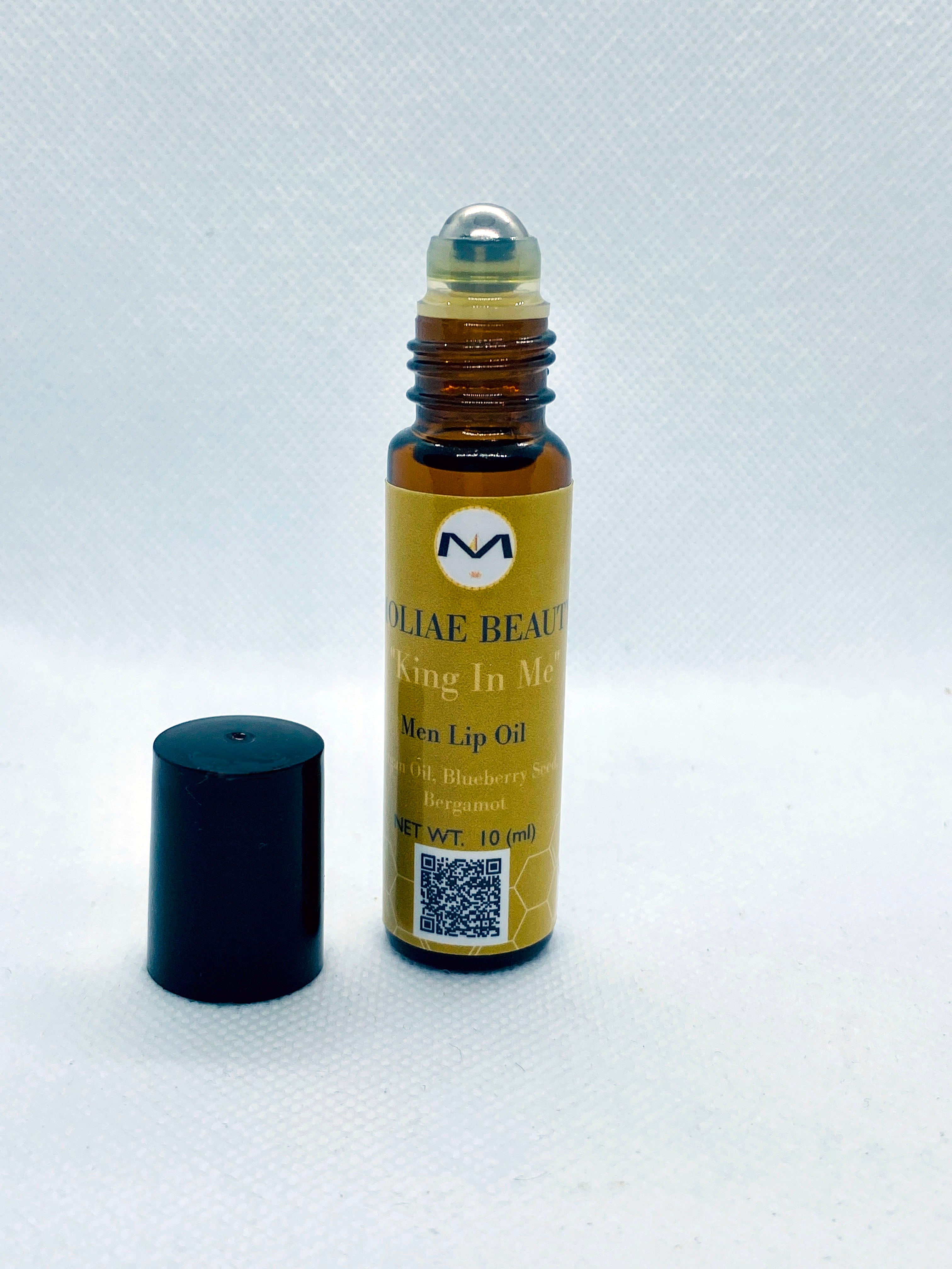 Khufu men's self-care gift kit featuring body oil spray, lip oil, and brown sugar scrub — view 3
