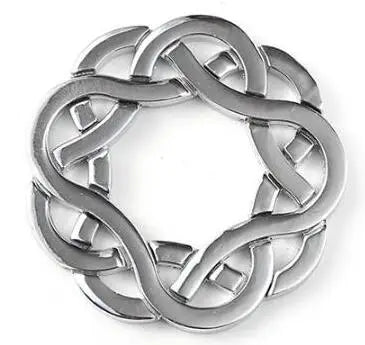 Silver metal brain teaser puzzle mind game for teens and adults on a clean background — view 5