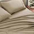 Plain microfiber sheet set in solid colors featuring a flat sheet fitted sheet and pillowcases