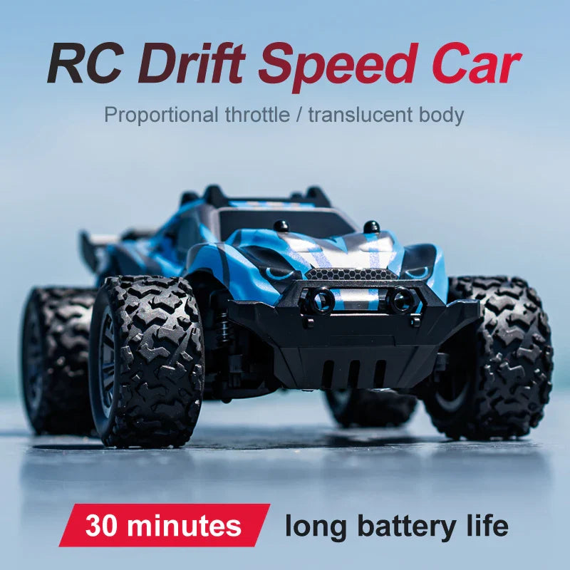 Mini 4WD RC climbing car with rugged rubber tires and 4-channel remote control — view 2