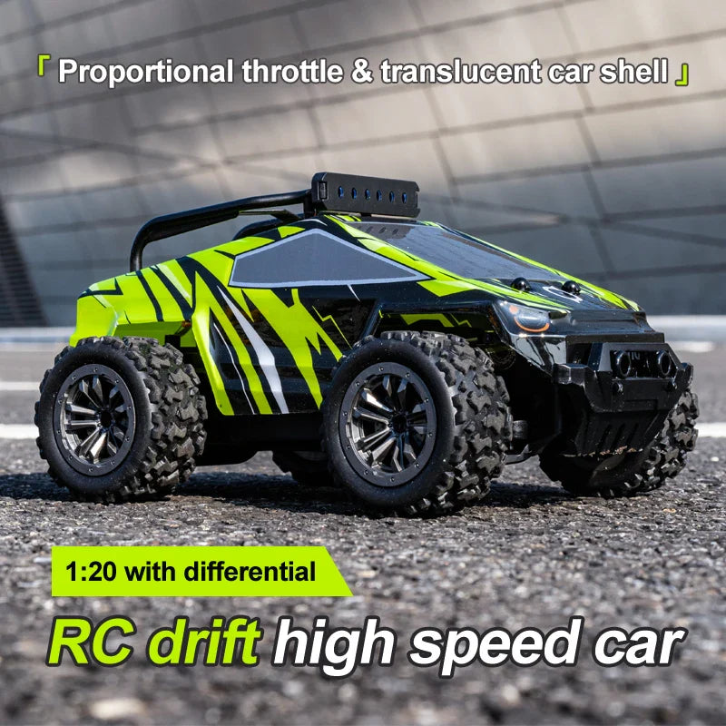 Mini 4WD RC climbing car with rugged rubber tires and 4-channel remote control — view 5