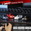 1:64 scale mini drift RC racing car in metal and plastic with remote controller